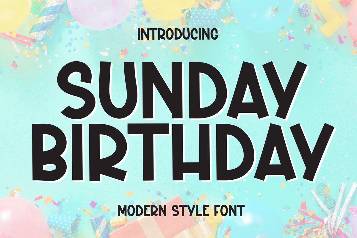 Font Sunday Birthday