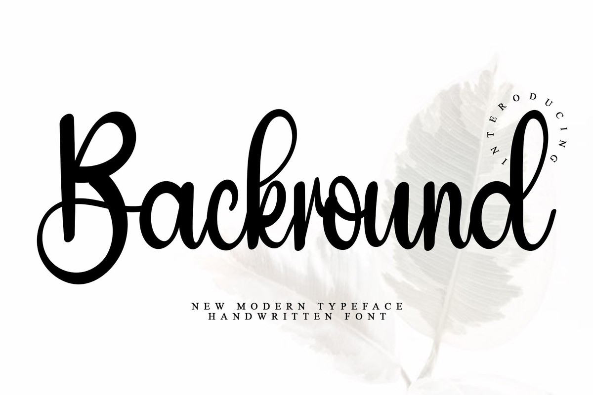 Font Background