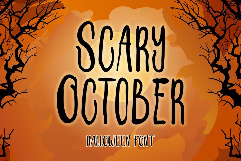 Font Scary October