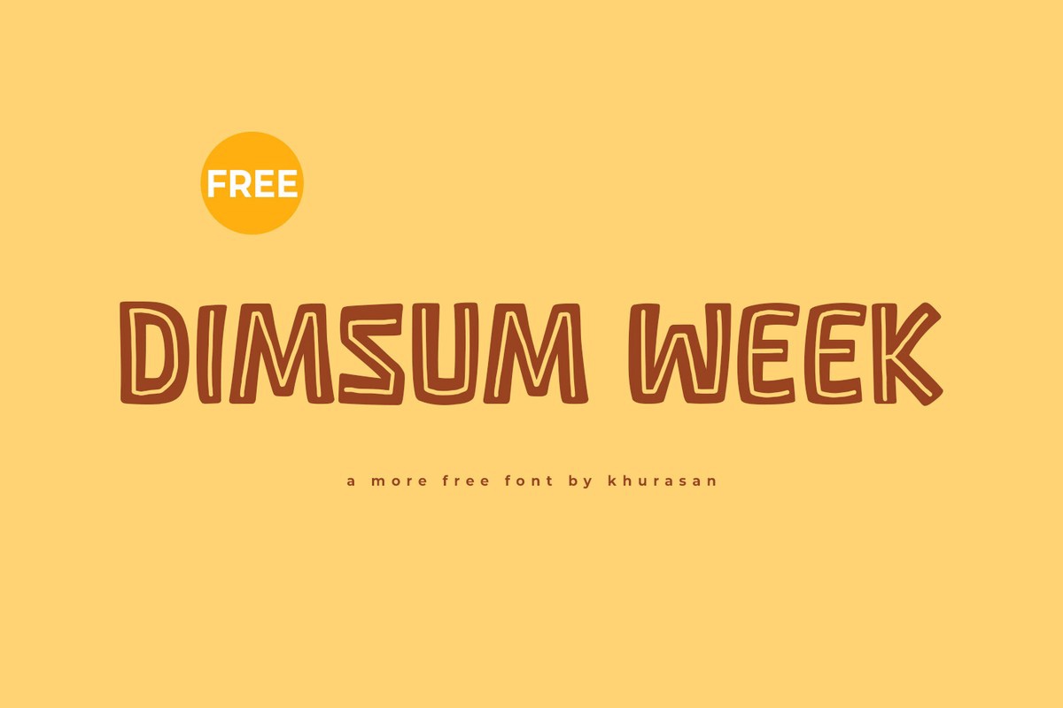 Font Dimsum Week