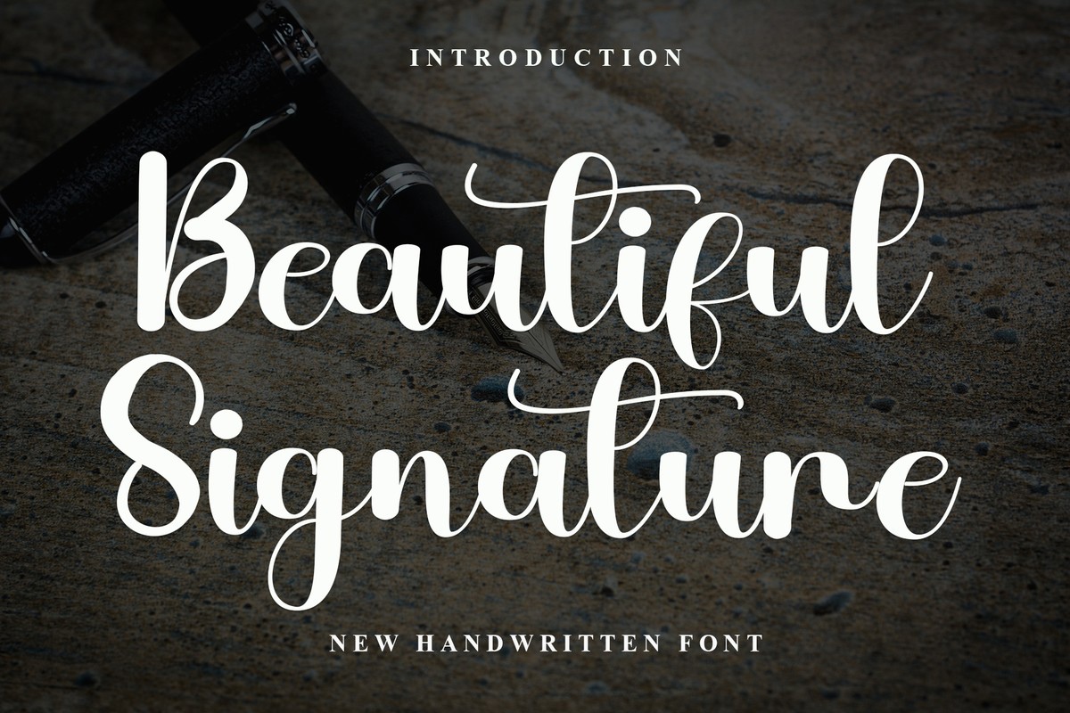 Font Beautiful Signature