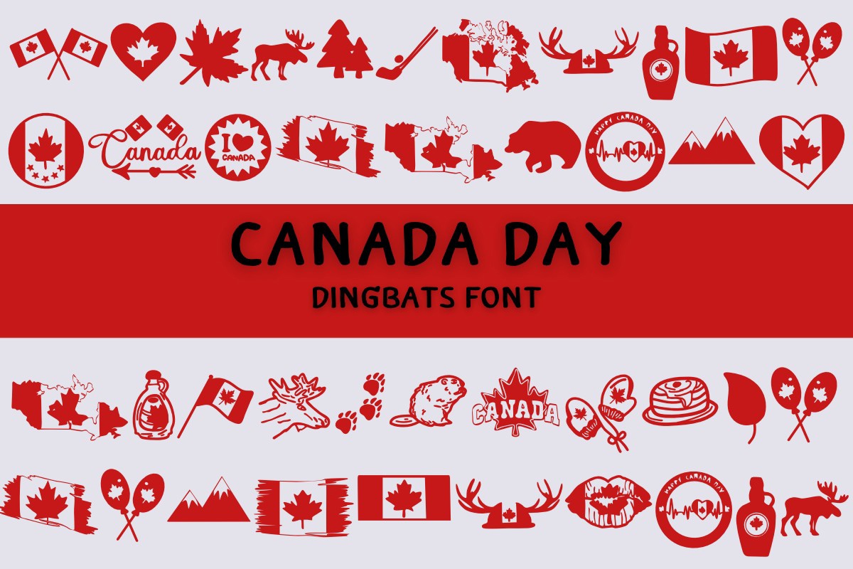 Font Cannada Day