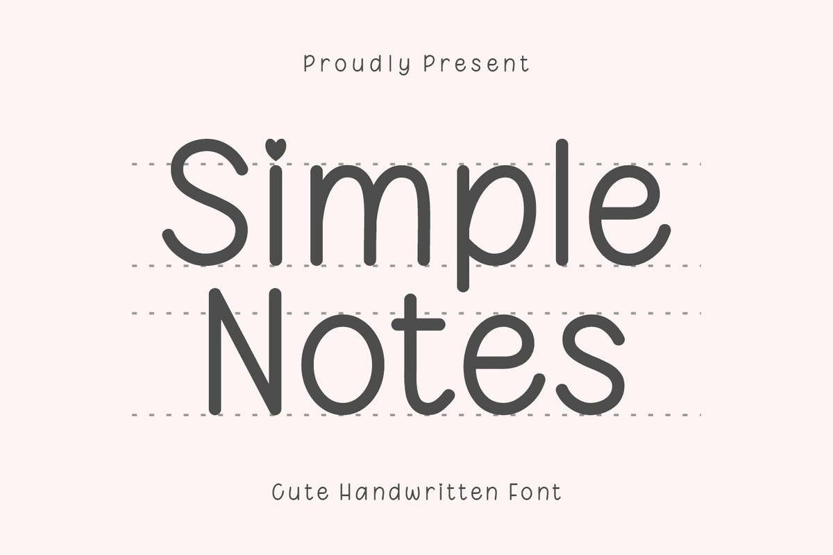 Font Simple Notes