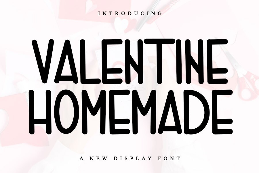 Font Valentine Homemade