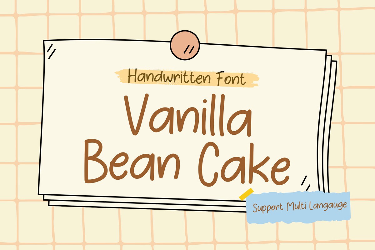 Font Vanilla Bean Cake