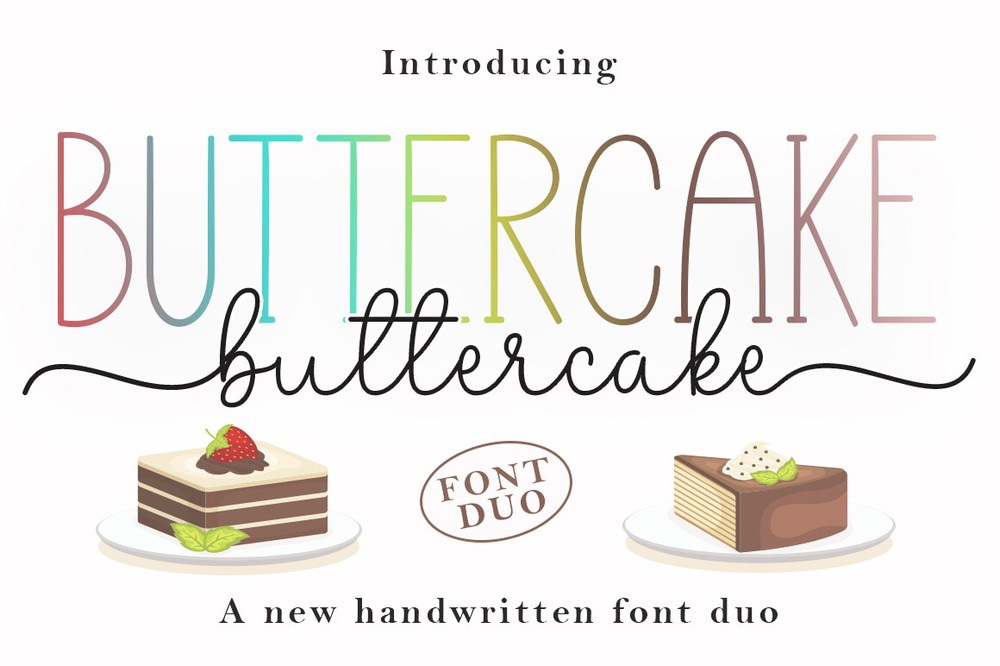 Font Butter Cake Duo