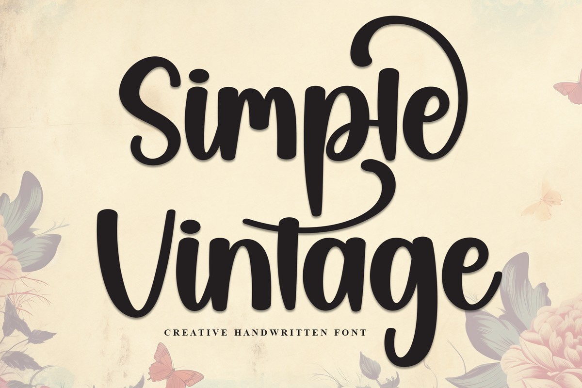 Font Simple Vintage