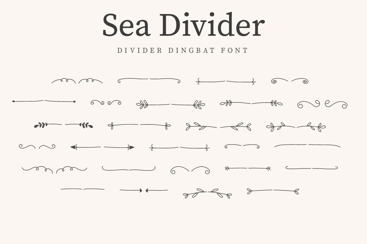 Font Sea Divider