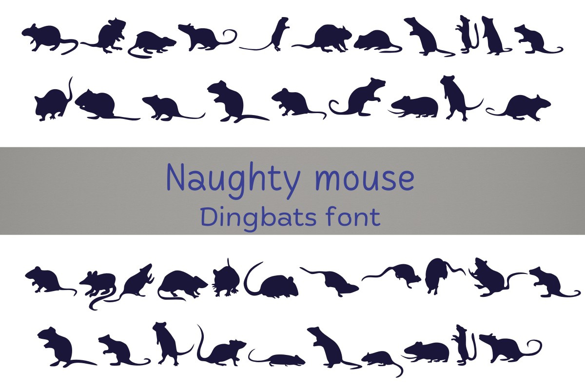 Font Naughty Mouse