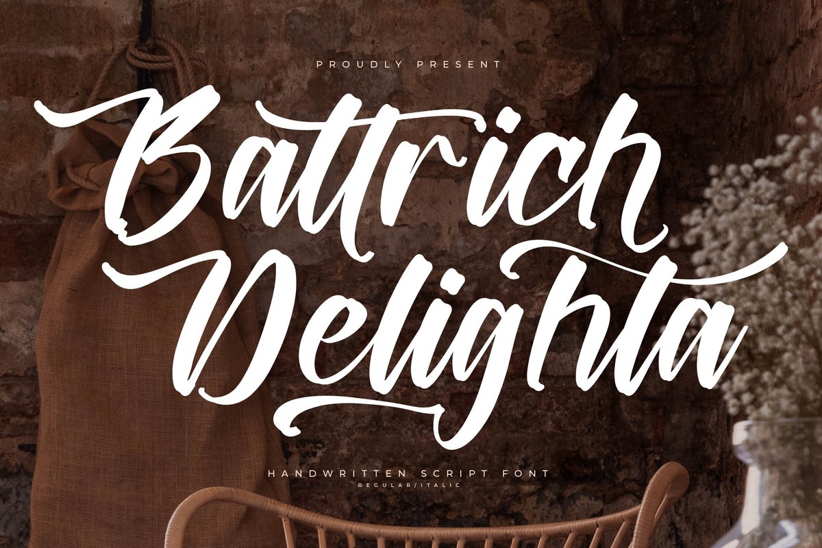 Font Battrich Delighta