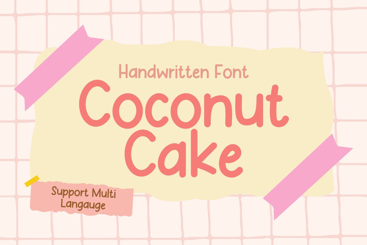 Font Coconut Cake