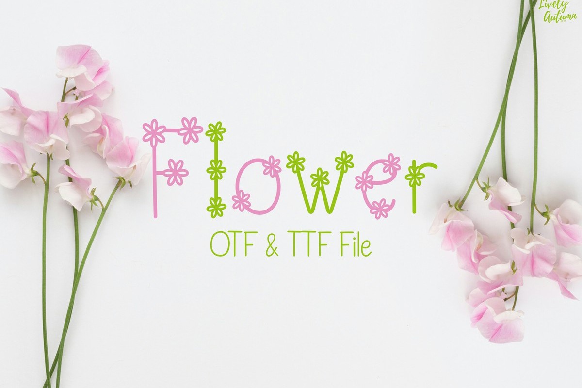 Font Flower