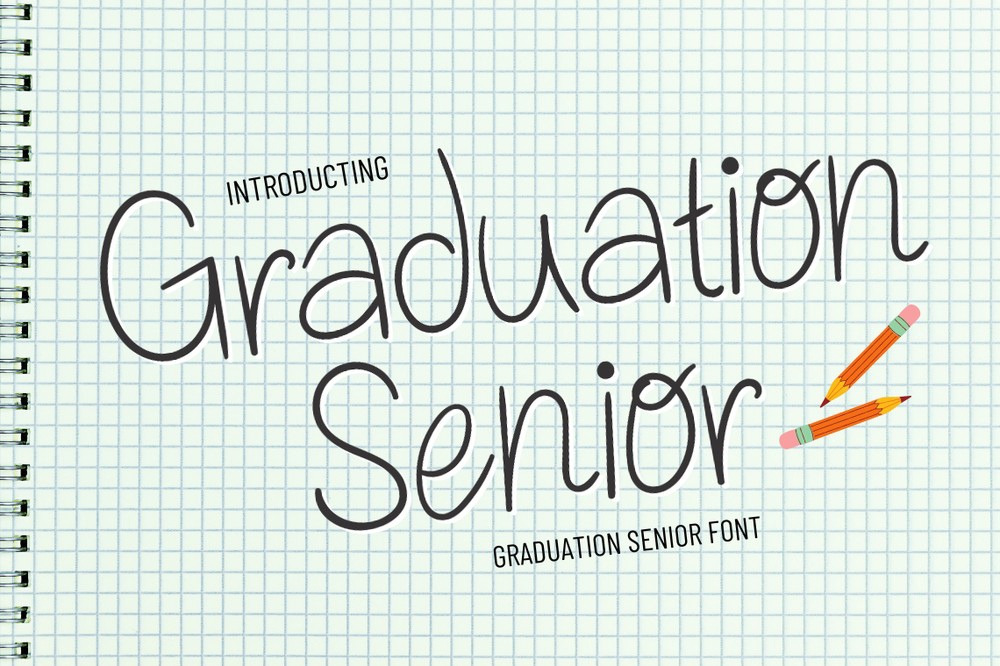 Font Graduation Senior