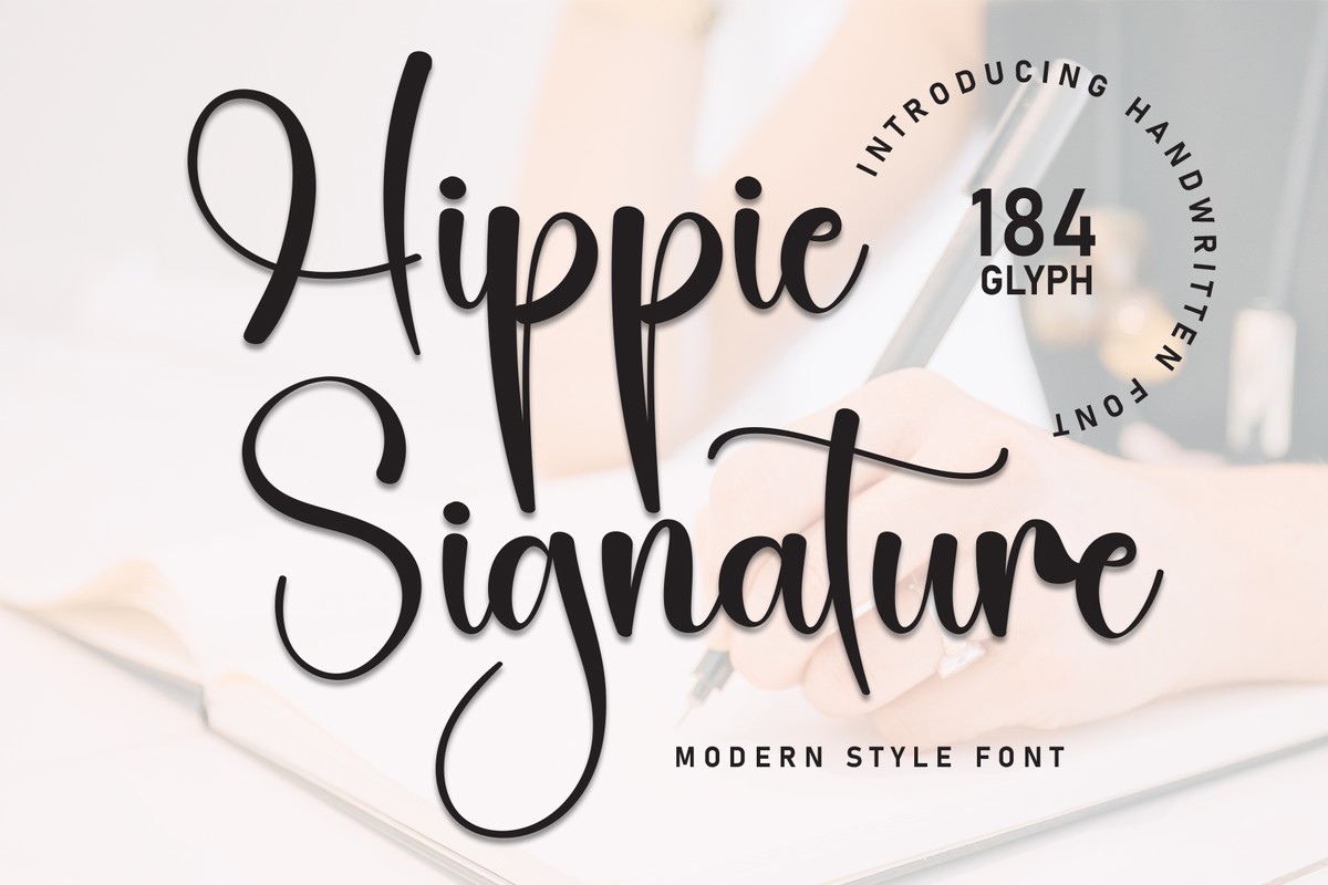 Font Hippie Signature