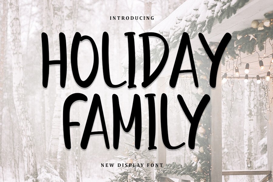 Font Holiday Family