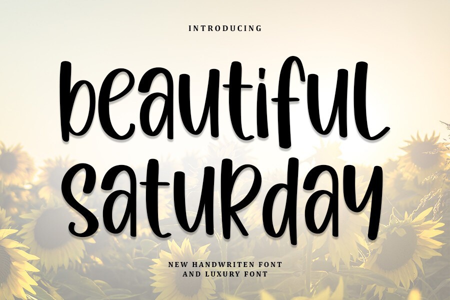 Font Beautiful Saturday