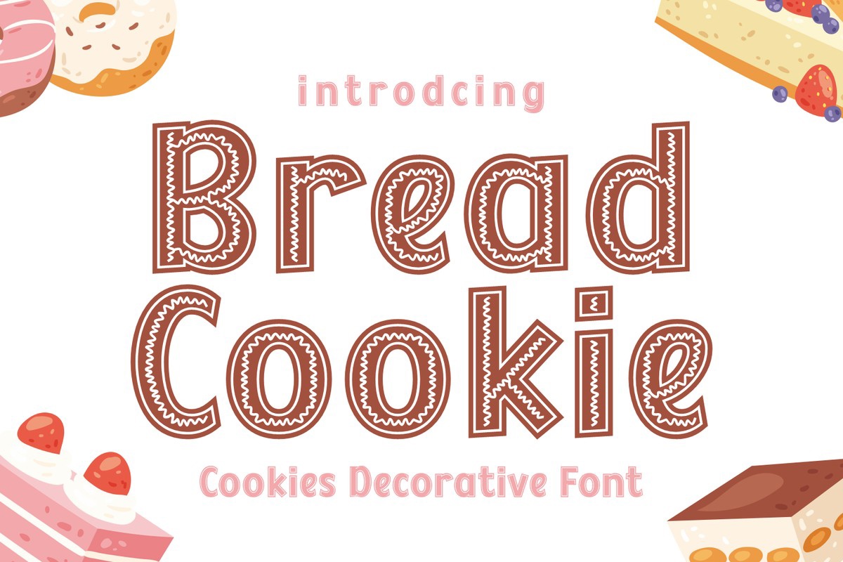 Font Bread Cookie