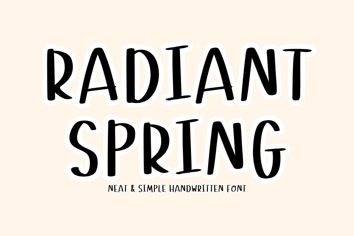 Font Radiant Spring