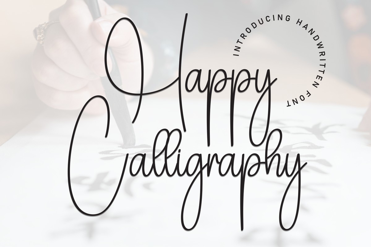 Font Happy Calligraphy