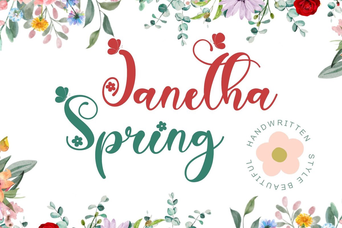 Font Janetha Spring