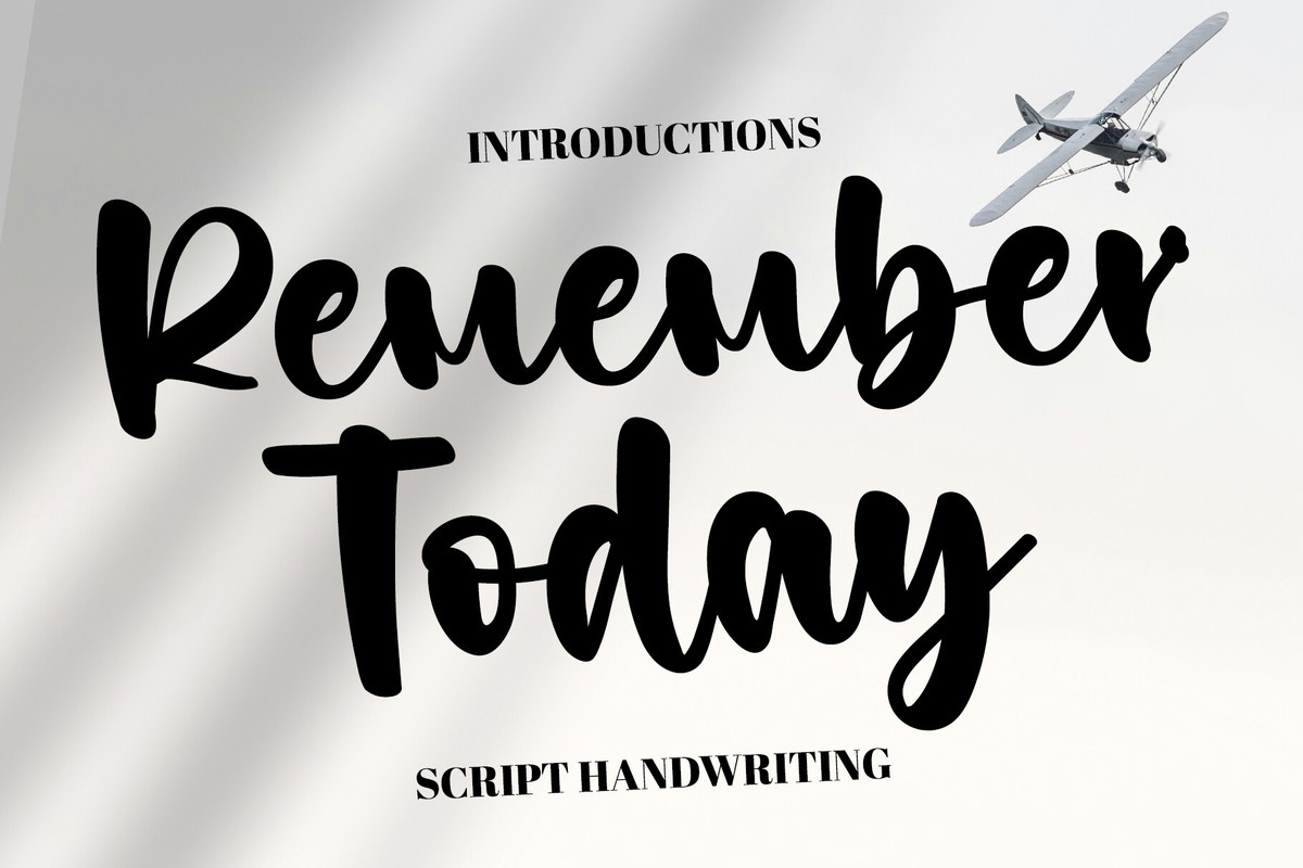 Font Remember Today