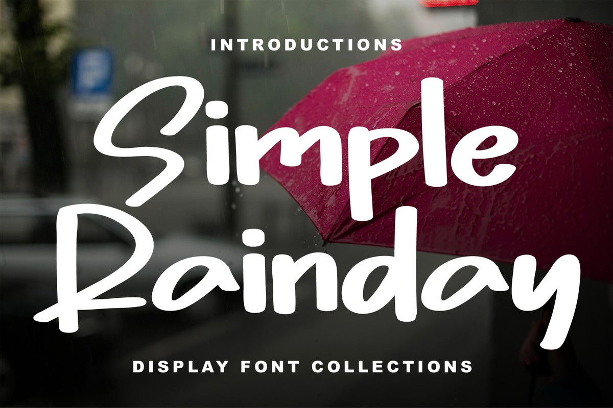 Font Simple Rainday