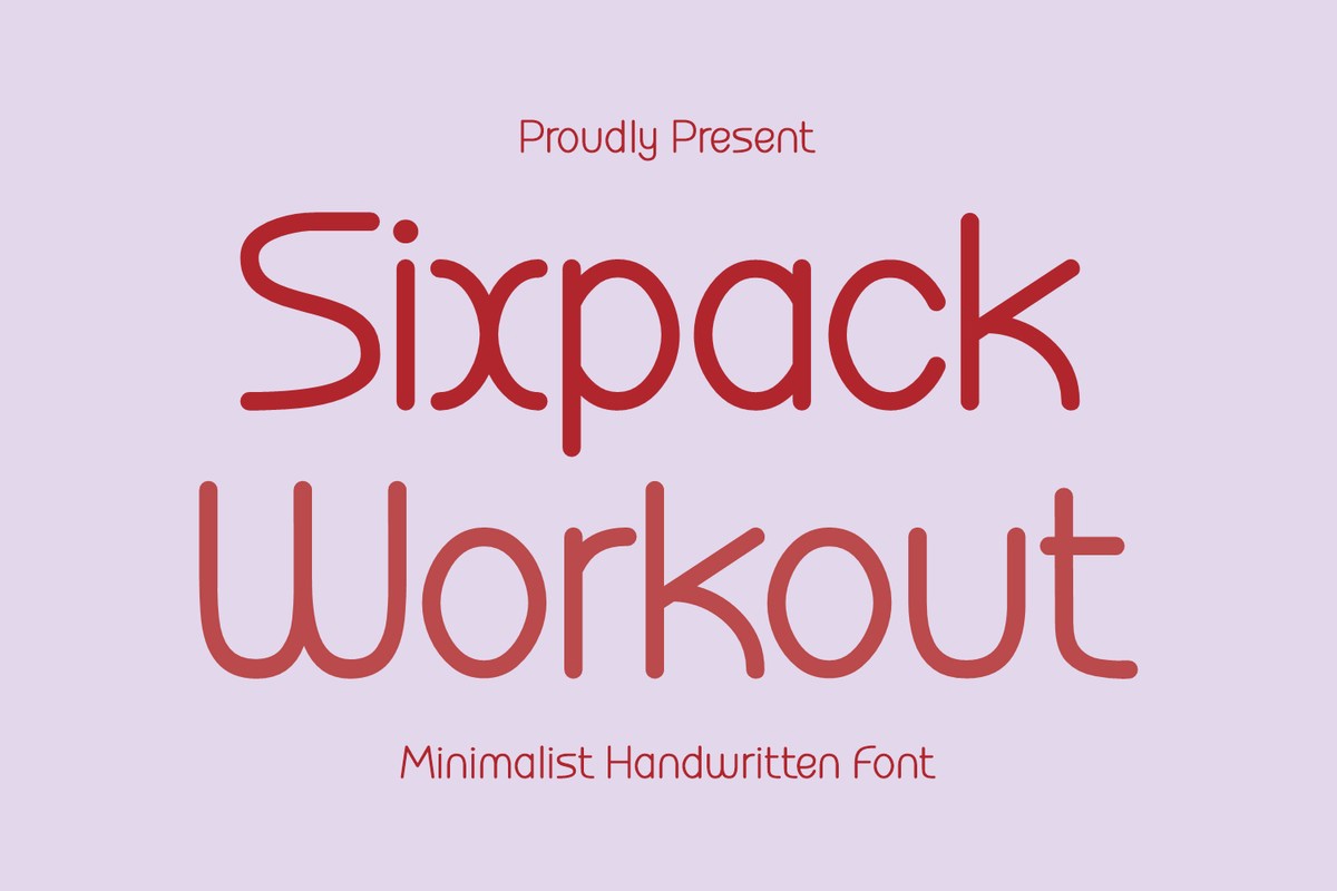 Font Sixpack Workout