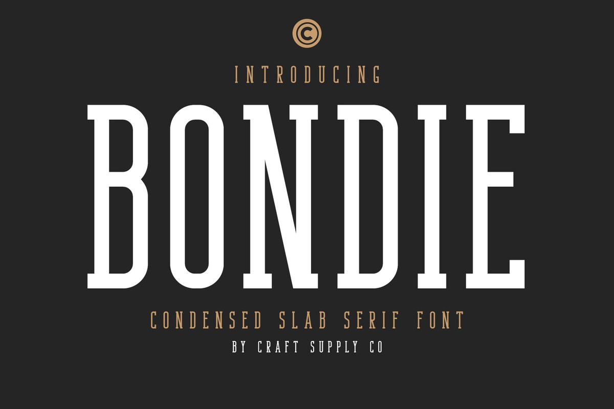 Font Bondie Slab