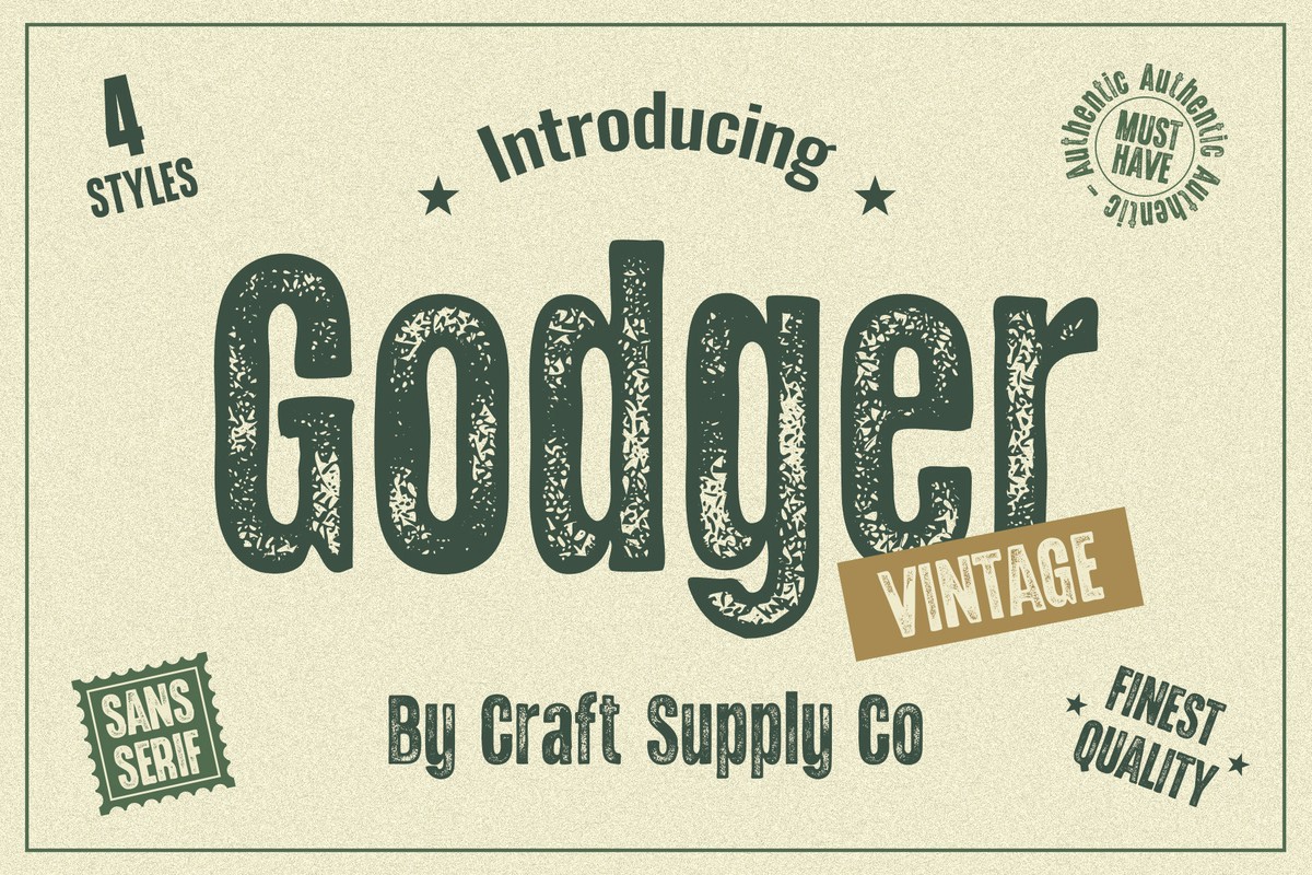 Font Godger Vintage