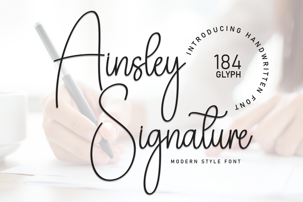 Font Ashley Signature