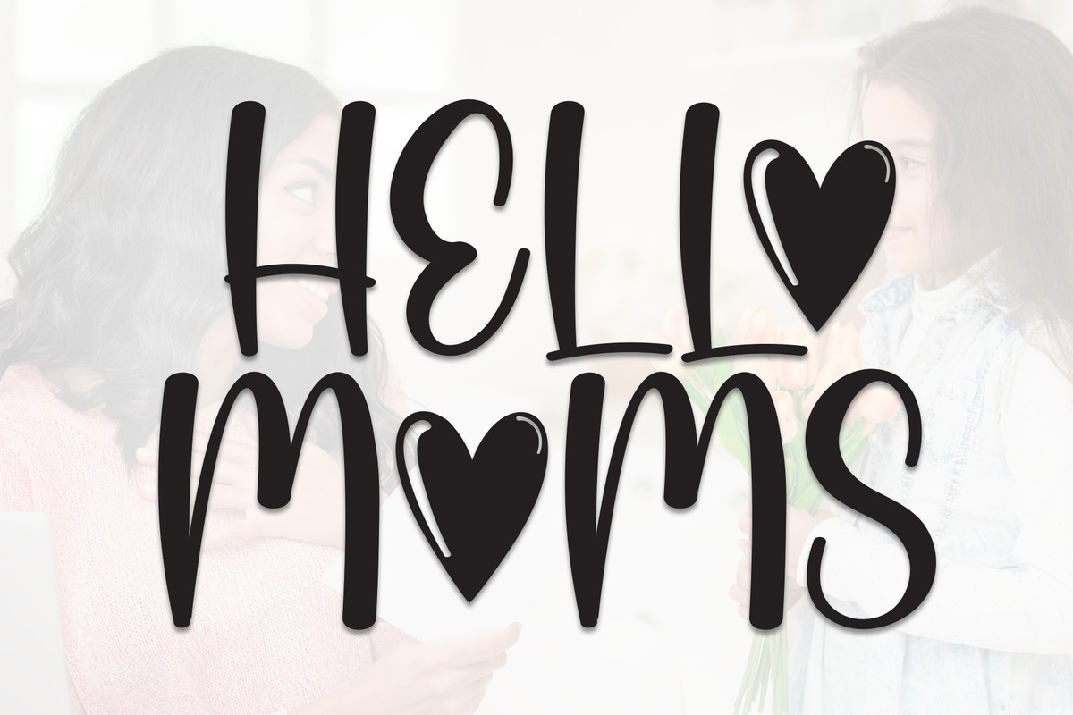 Font Hello Moms