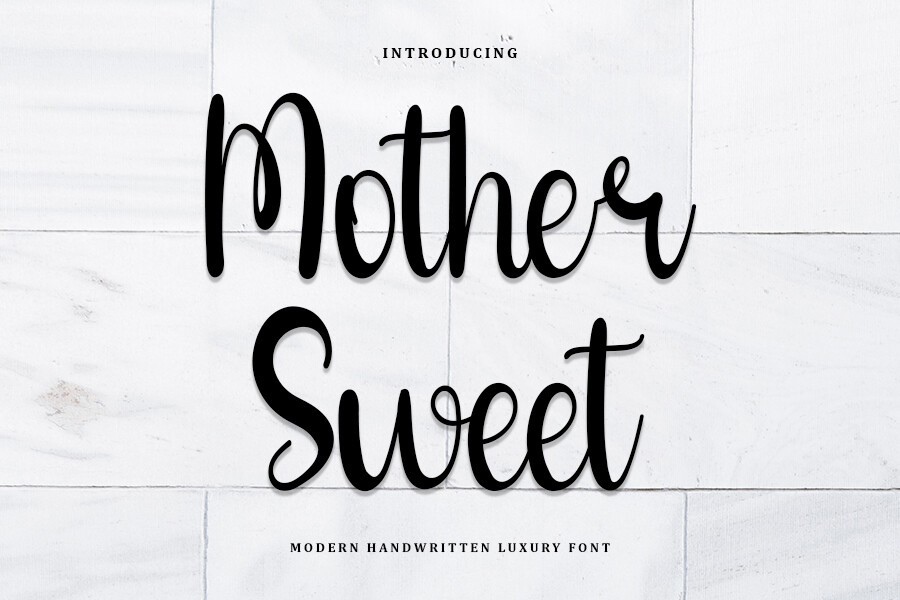 Font Mother Sweet