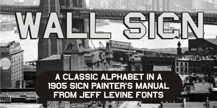 Font Wall Sign JNL