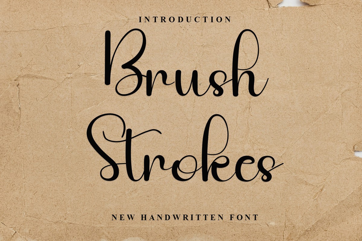 Font Brush Strokes