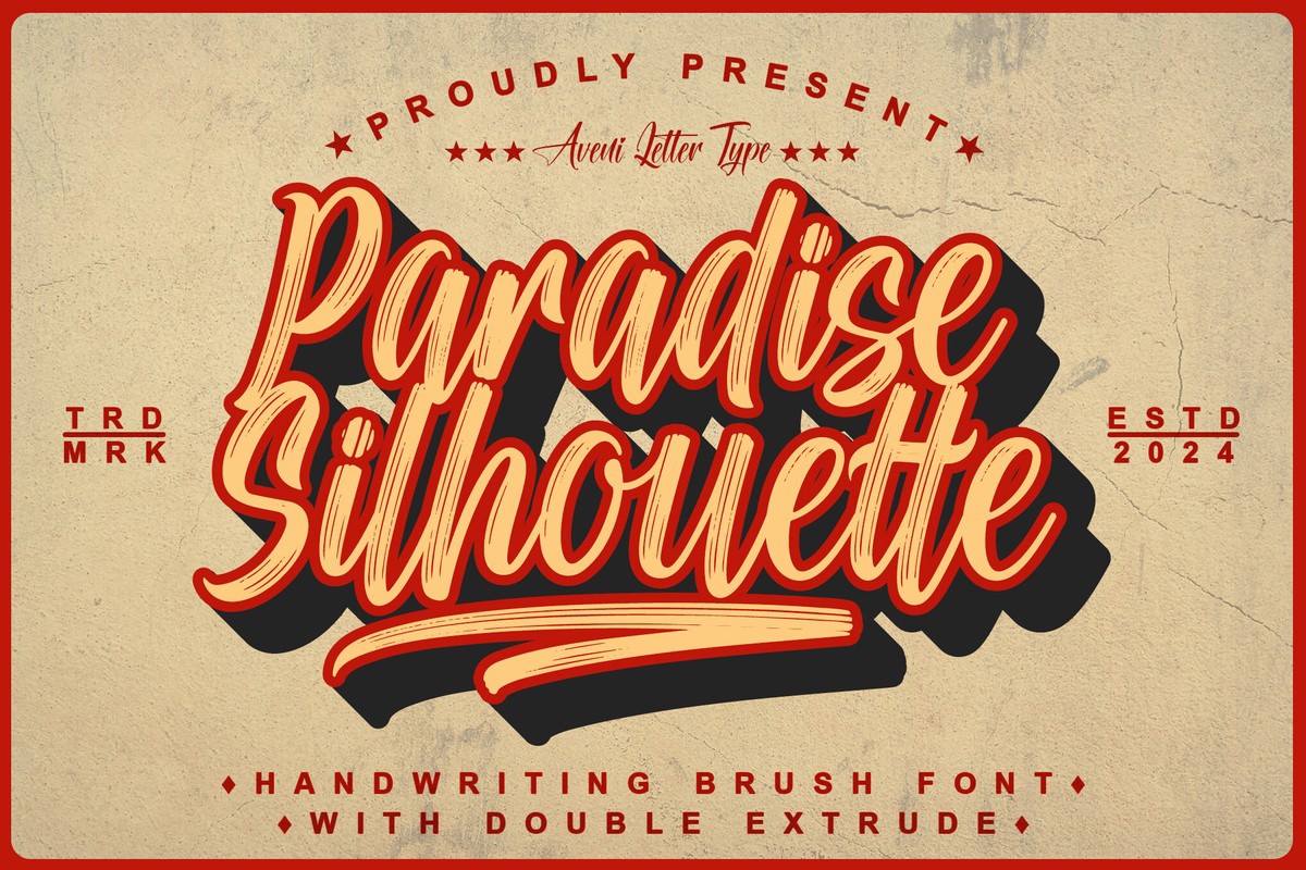 Font Paradise Silhouette