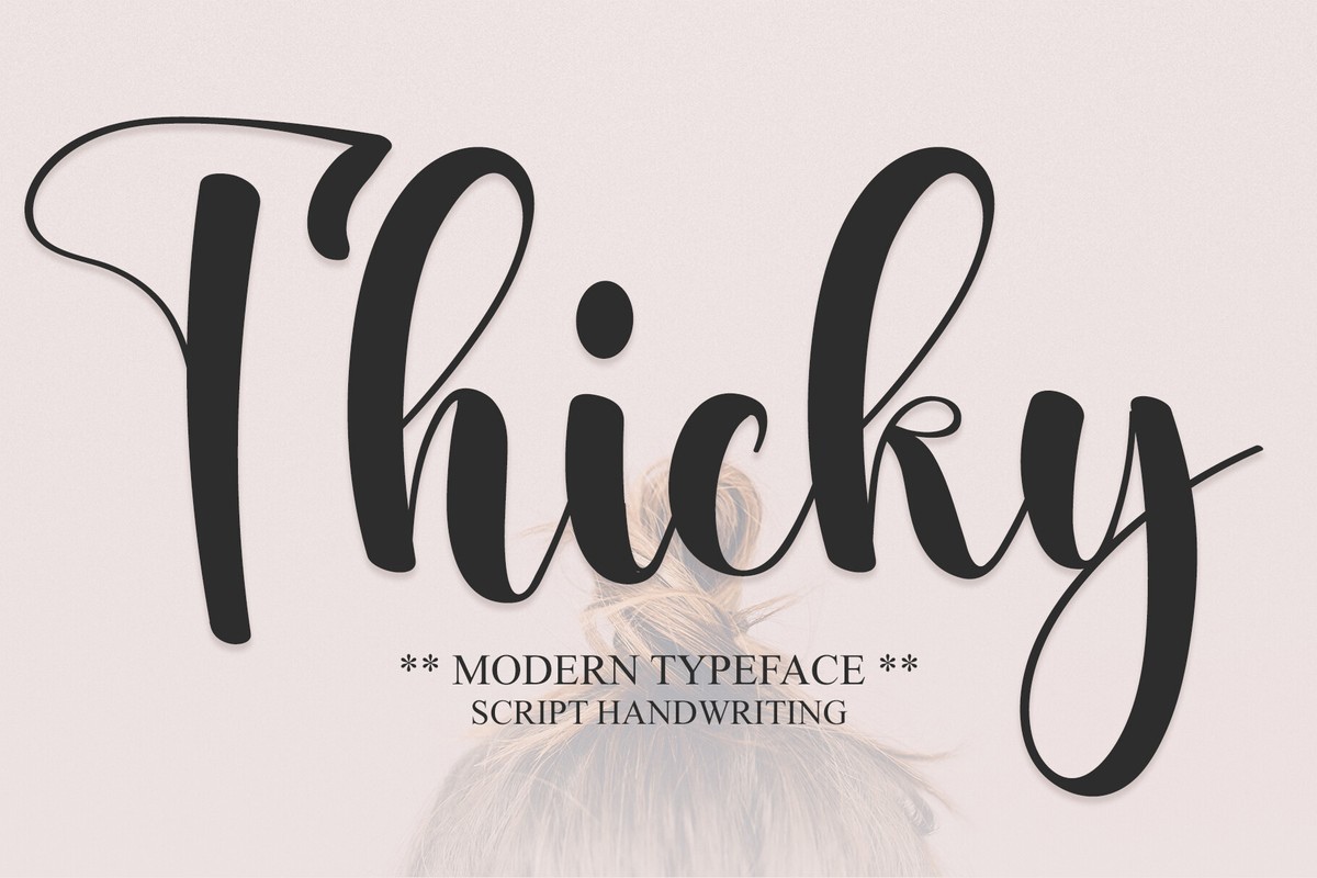 Font Thicky