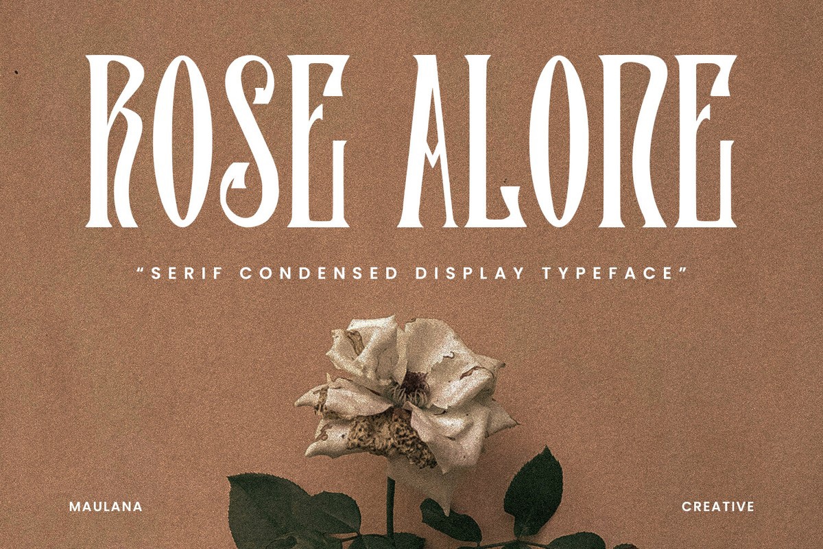 Font Rose Alone