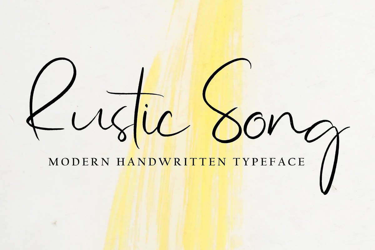 Font Rustic Song