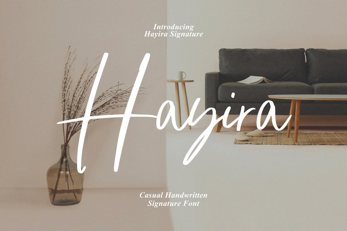 Font Hayira Signature