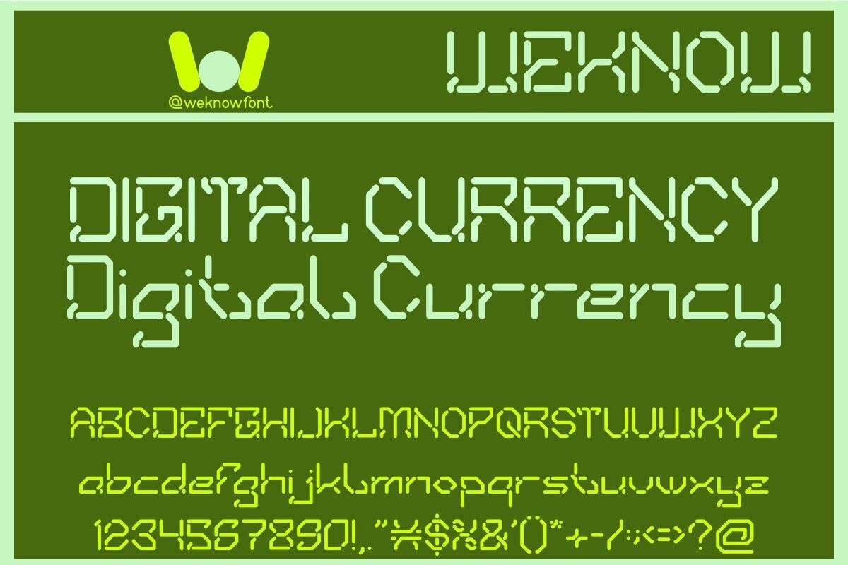 Font Digital Currency