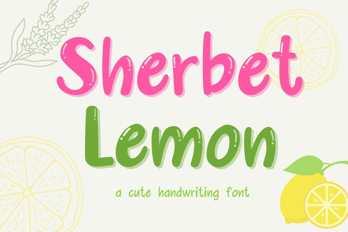 Font Sherbet Lemon