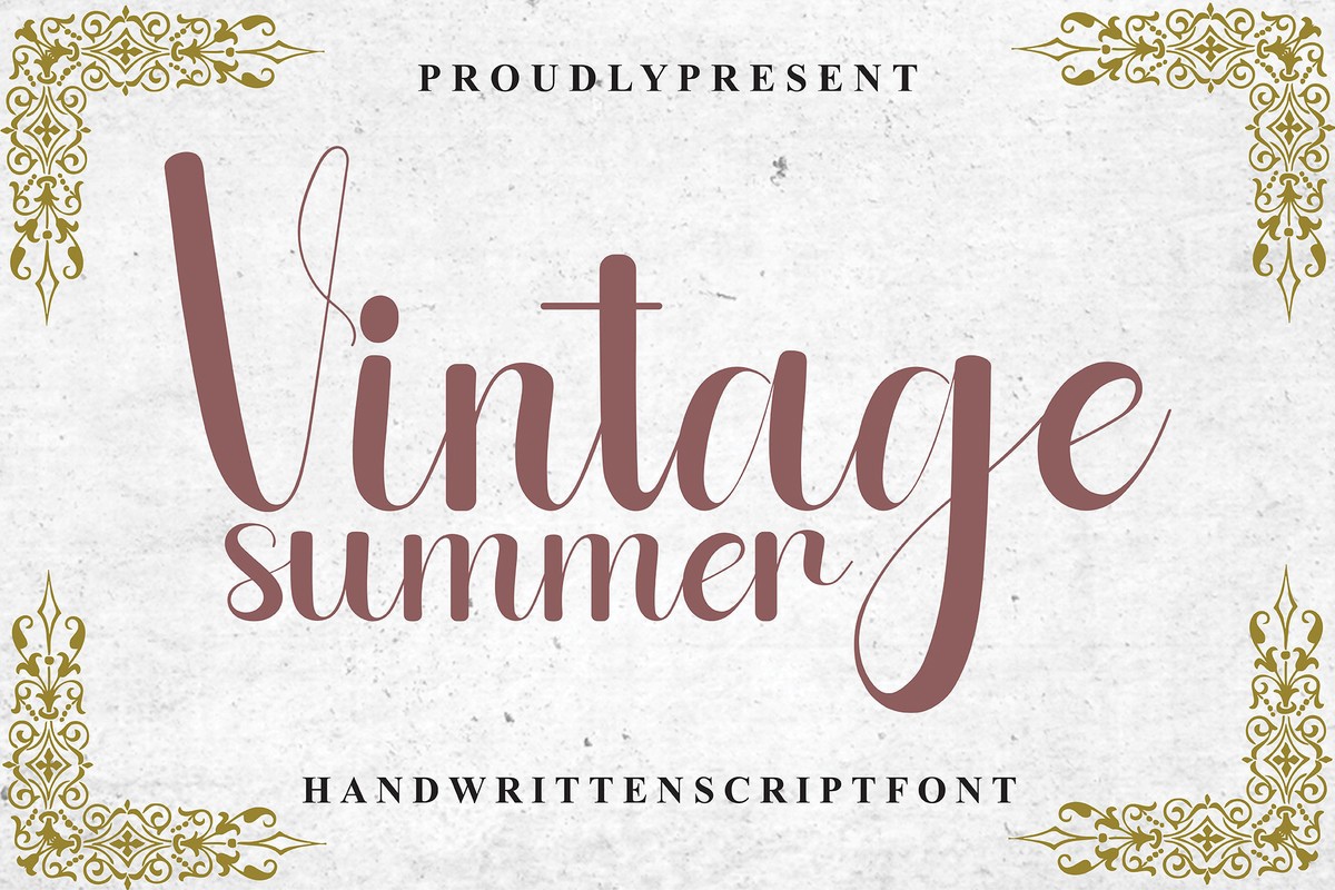 Font Vintage Summer