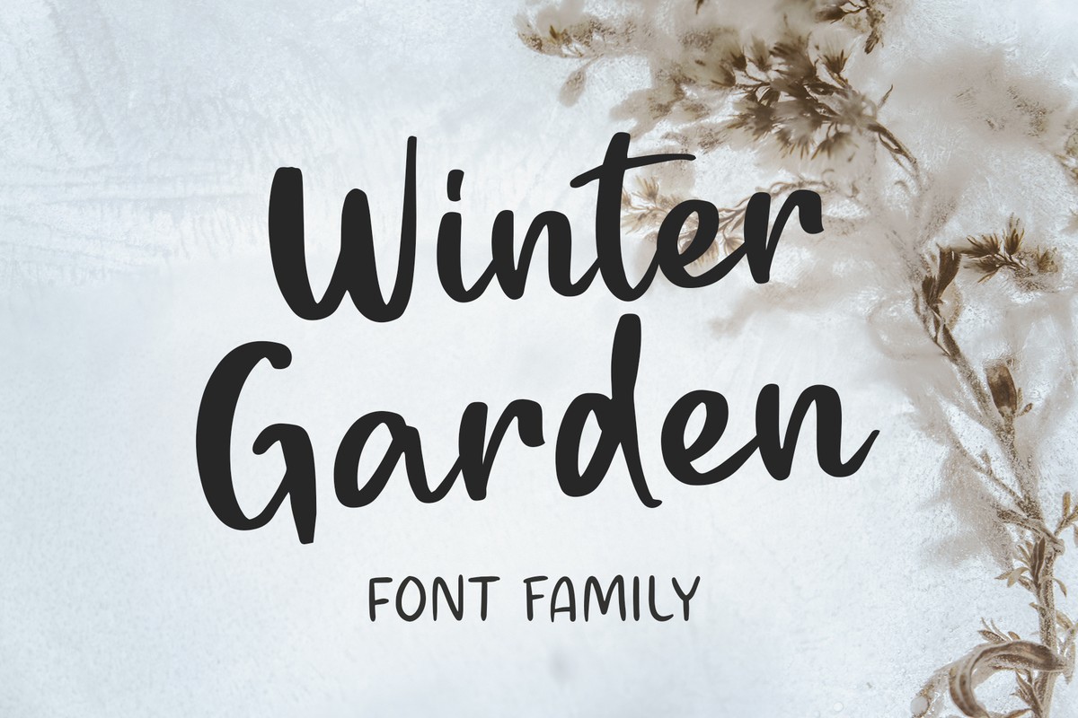 Font Winter Garden