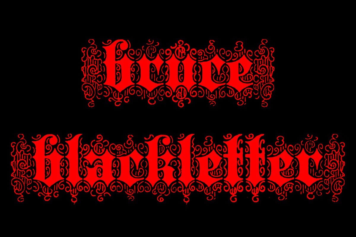 Font Bruce Blackletter