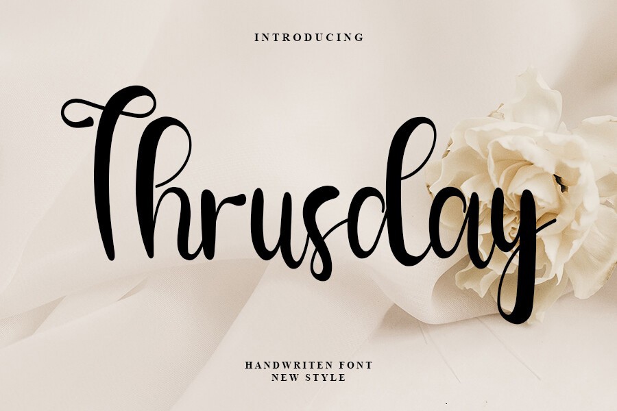 Font Thrusday