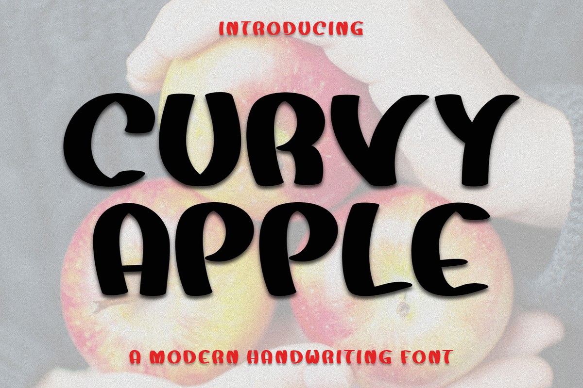 Font Curvy Apple