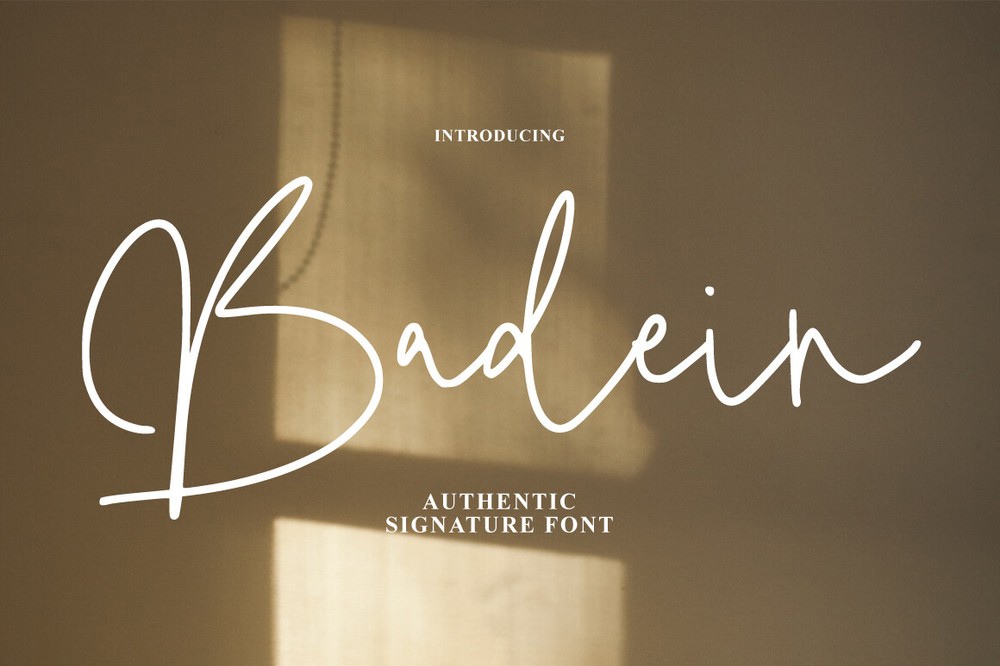 Font Badein Signature