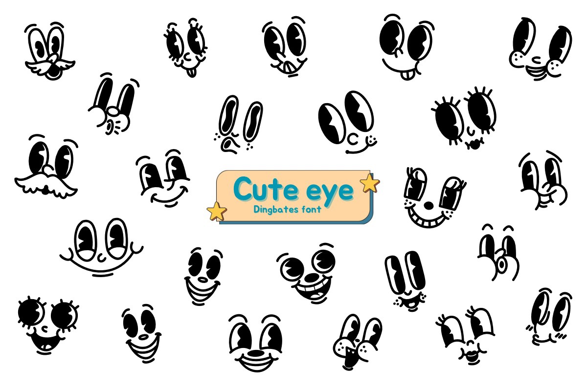 Font Cute Eye