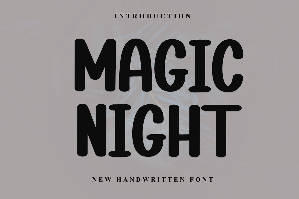 Font Magic Night