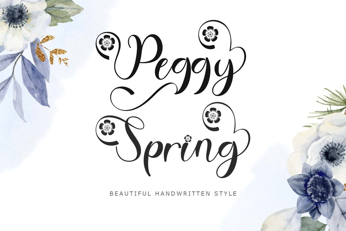 Font Peggy Spring